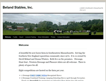 Tablet Screenshot of belandstables.com
